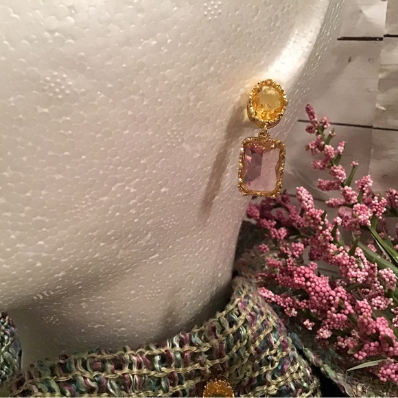 Rectangular Earrings - Picture 5 of 7